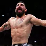 Benoit Saint-Denis dans la cage de l'UFC