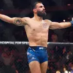 Benoit Saint-Denis dans le cage de l'UFC