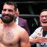 Benoit Saint-Denis victorieux dans le cage de l'UFC