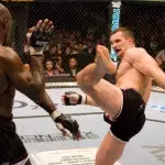 Cheick Kongo et Cro Cop dans la cage de l'UFC