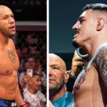 Ciryl Gane et Tom Aspinall, deux des meilleurs poids lourds actuellement à l'UFC. 
