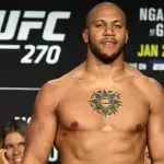 Ciryl Gane à la pesée de l'UFC