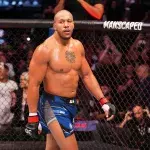 Ciryl Gane lors de l'UFC Paris 2.