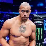 Ciryl Gane lors de son entrée à l'UFC 285. 