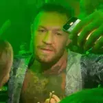Conor McGregor en soirée à quelques semaines de son combat contre Michael Chandler. 