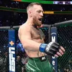 Conor McGregor lors de son entrée à l'UFC 264 