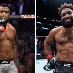 Francis Ngannou et Chris Curtis. 