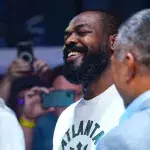 Francis Ngannou et Jon Jones 