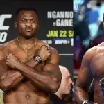Francis Ngannou et Jon Jones