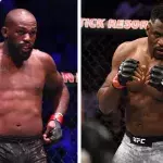Francis Ngannou et Jon Jones. 