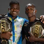 Francis Ngannoyu et Israel Adesanya