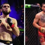 Islam Makhachev et Ilia Topuria.