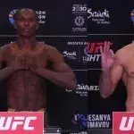 Israel Adesanya et Nassourdine Imavov