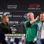 José Aldo et Conor McGregor ont tous les deux été champions de la catégorie des poids plumes à l'UFC. 