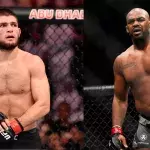 Khabib Nurmagomedov et Jon Jones dans la cage