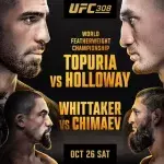 L'affiche officielle de l'UFC 308. 