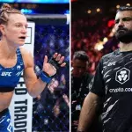 Manon Fiorot et Benoit Saint-Denis lors de l'UFC 315.
