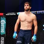 Matthieu Duclors le mardi 27 août lors des Dana White Contenders Series.