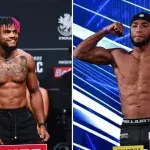 Morgan Charrière et Salahdine Parnasse à la pesée de l'UFC et du KSW