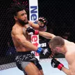 Morgan Charrière a été vaincu par Nathaniel Wood à l'UFC Londres. 