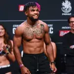 Morgan Charrière à la pesée de l'UFC