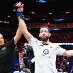 Nassourdine Imavov après sa dernière victoire à l'UFC face à Jared Cannonier en juin 2024.