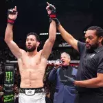 Nassourdine Imavov lors de l'UFC Paris 3.