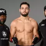 Nassourdine Imavov ne travaille plus avec son ancien coach Fernand Lopez (ici à gauche) et le MMa Factory depuis la fin d'année 2023. 