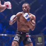 Salahdine Parnasse dans la cage du KSW