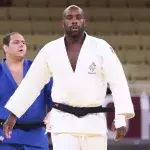 Teddy Riner lors des Jeux olympiques de Tokyo en 2021. 