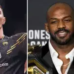 Tom Aspinall et Jon Jones avec leur ceinture