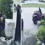 Un combattant de l'UFC manque de peu d'écraser ses fils en quad