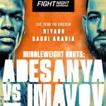 Visuel officiel Adesanya vs Imavov