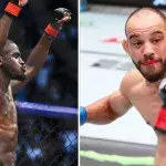 William Gomis et Jean Silva dans la cage de l'UFC