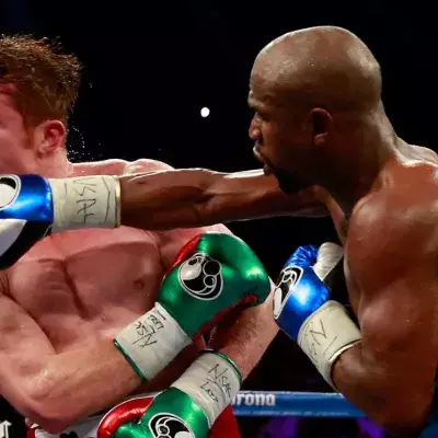 Canelo Alvarez et Floyd Mayweather