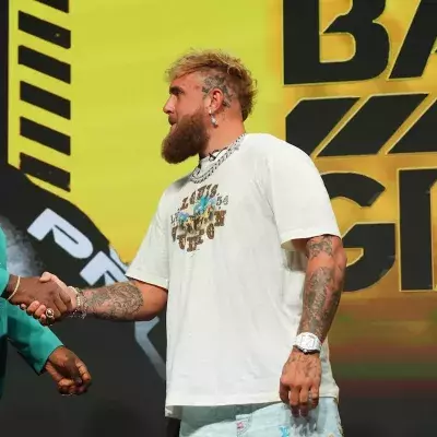 Francis Ngannou et Jake Paul avant le combat du Camerounais face à Renan Ferreira au PFL.