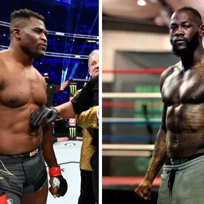 Francis Ngannou pense frapper plus fort que Deontay Wilder. 
