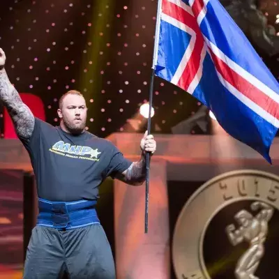 Hafthor Björnsson alias La Montagne lors des Arnold Classic en 2015