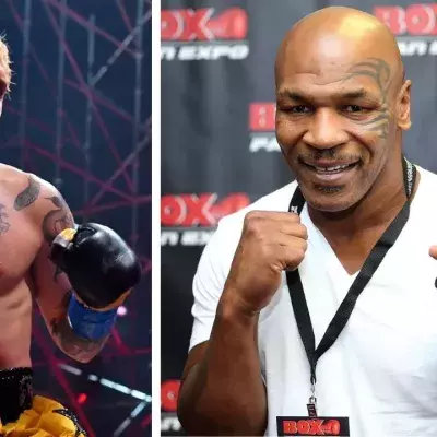 Jake Paul et Mike Tyson. 