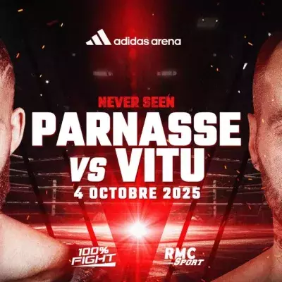 L'affiche officielle du 100% Fight Never Seen, qui opposera Salahdine Parnasse à Cédric Vitu en main-event.