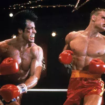 Le combat final de Rocky 4. 