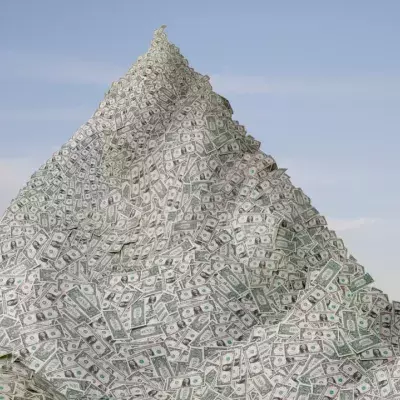 Montagne de billets 