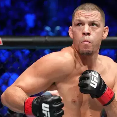 Nate Diaz lors de son dernier combat à l'UFC face à Tony Ferguson. 