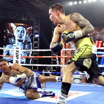 Oscar Valdez met KO Miguel Berchelt 