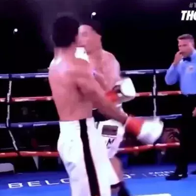 Ruben Torres qui met un KO à Cristian Baez