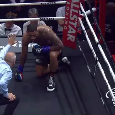 Tony Yoka a été envoyé au tapis dans le 1er round