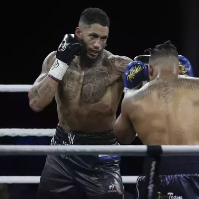 Tony Yoka lors de sa défaite face à Ryad Merhy, le 9 décembre 2023.