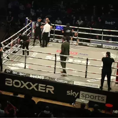 Un ring de boxe. 