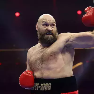 Tyson Fury lors de son deuxième combat contre Oleksandr Usyk. 