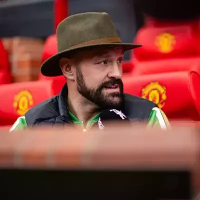 Tyson Fury à Old Trafford, stade de l'équipe de football de Manchester United. 